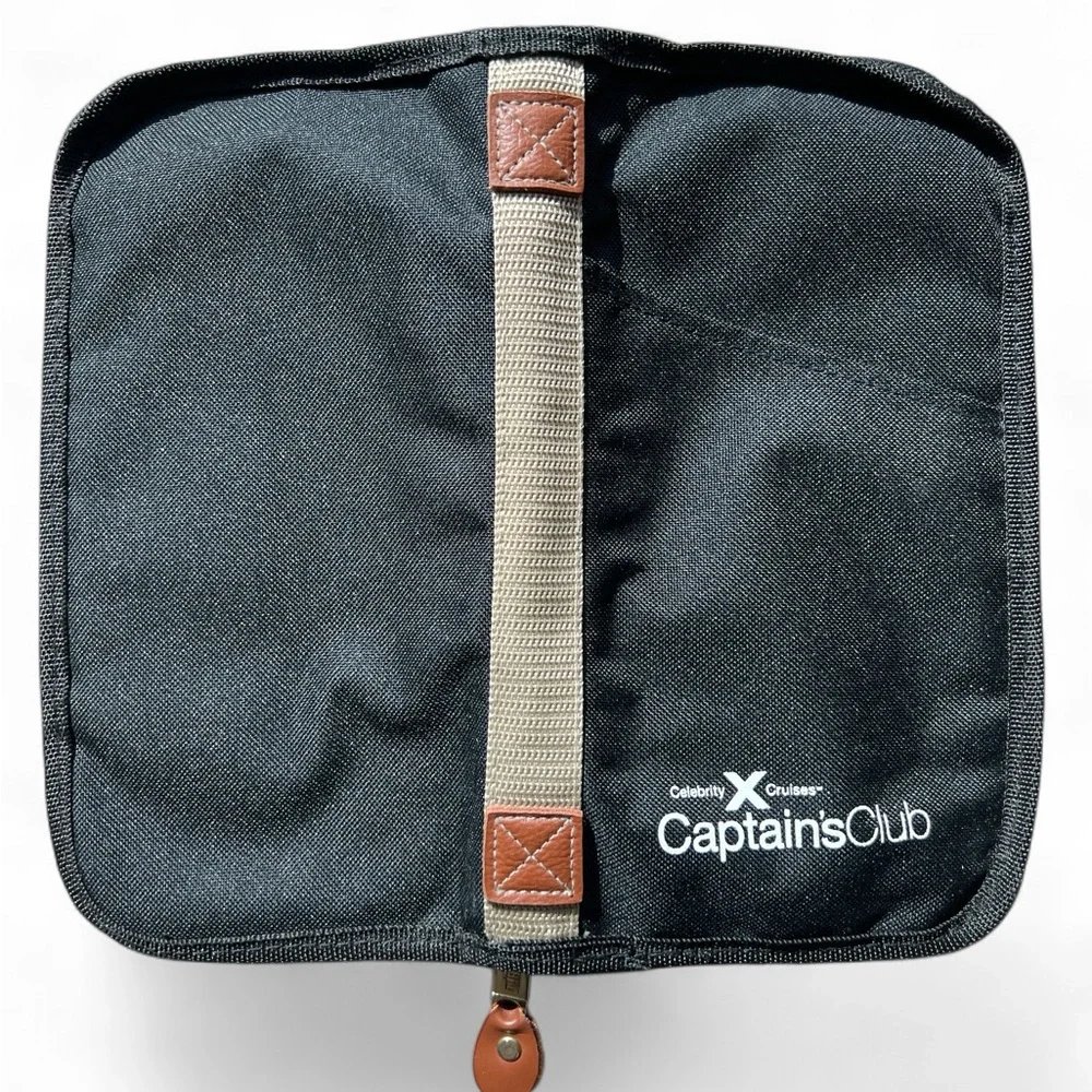 Black Passport Travel Pouch Zippered unisex